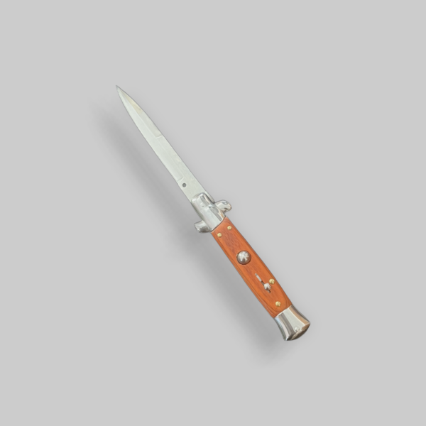 steel switchblade grey background