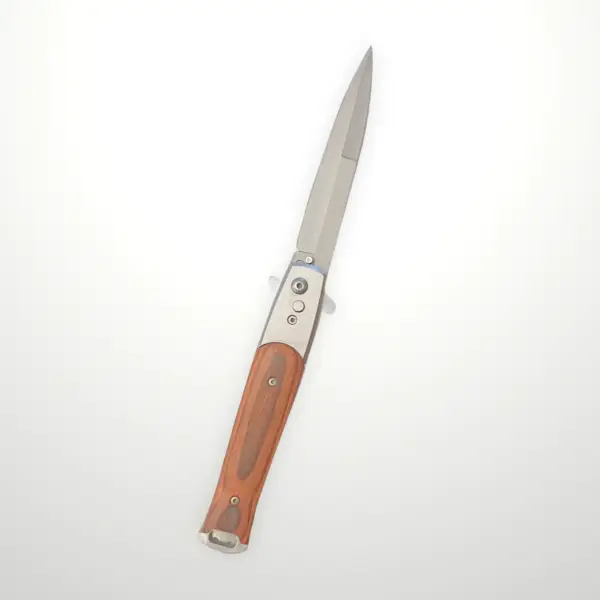 Modern Pakka Wood Switchblade