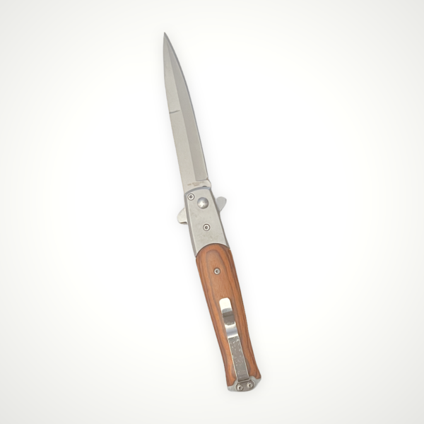 Modern Pakka Wood Switchblade Back