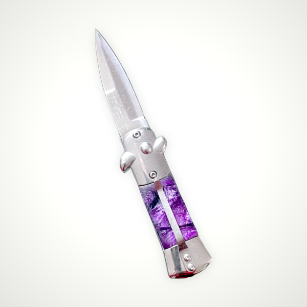 Purple Mini Switchblade Open Back